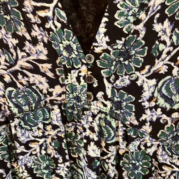 Free People deep V flowy tunic EUC L - Picture 6 of 8